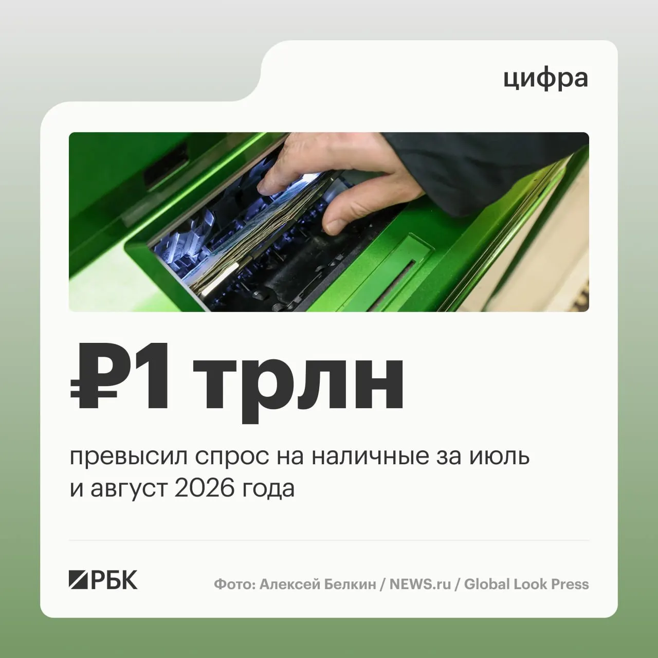 Наличные в обращении продолжают расти: с начала года прирост около 2,5 трлн рублей, пик спроса в апреле.